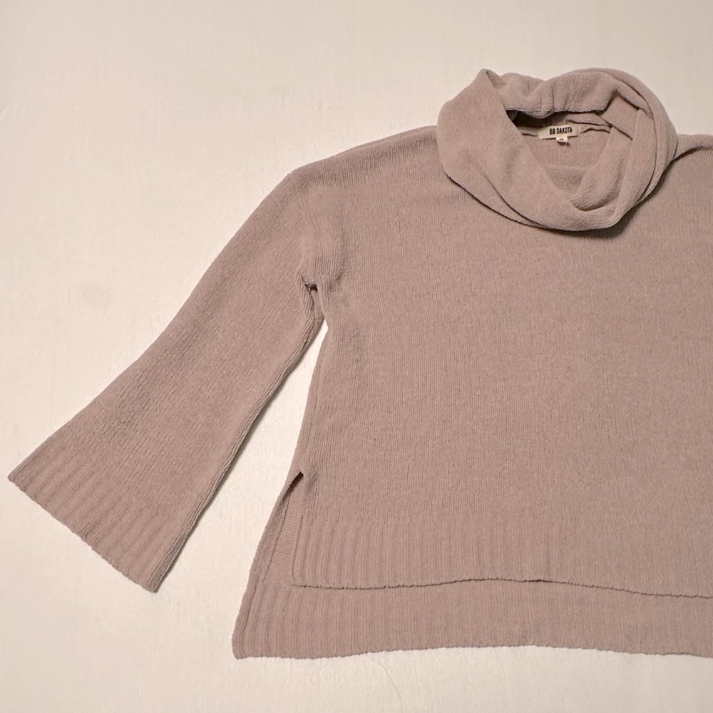 NWOT BB Dakota Marcilly Plush Chenille Slouchy Cowl Neck Sweater - Picture 13 of 15